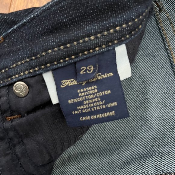 Fidelity Denim Straight Leg Dark Rinse Size 29 - Picture 4 of 5